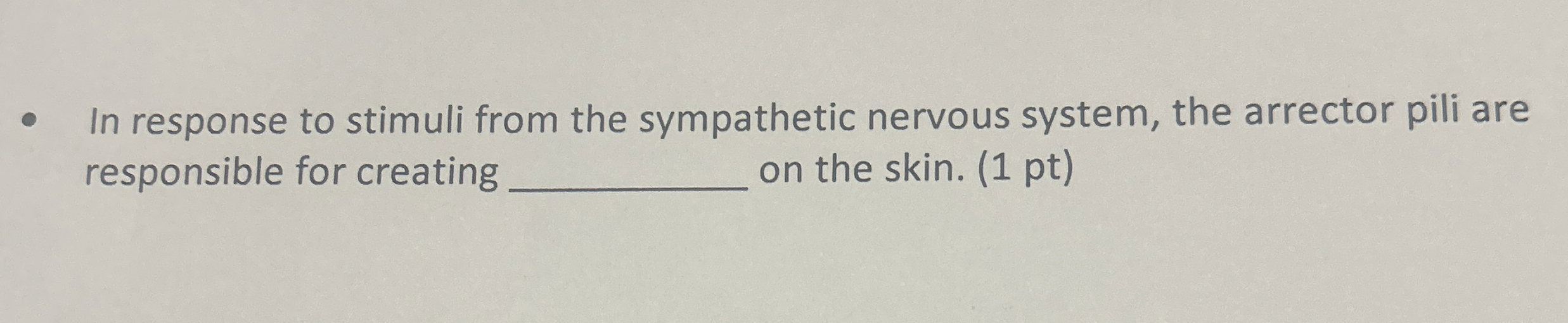 Solved In response to stimuli from the sympathetic nervous | Chegg.com