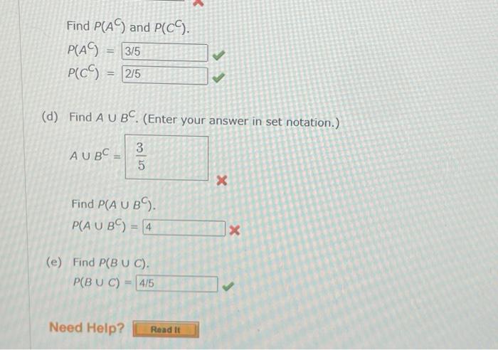 Solved Suppose That We Have A Sample Space With Five Equally | Chegg.com