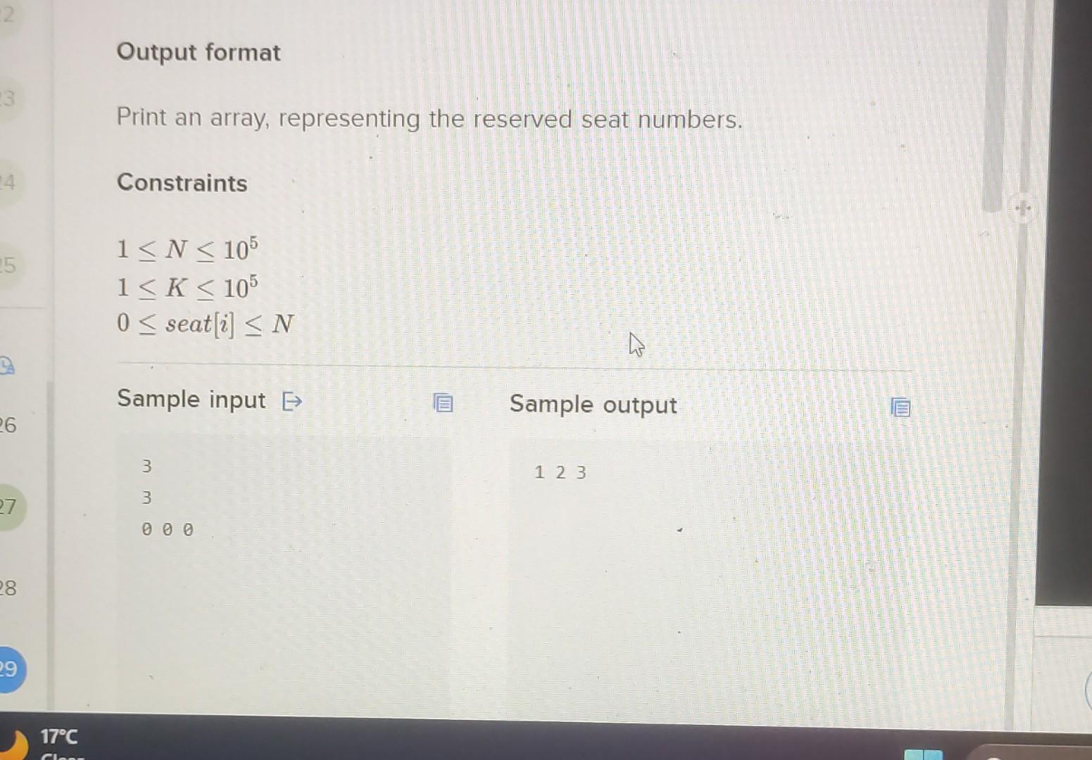 Solved A movie theater has N seats numbered 1 to N. Build a