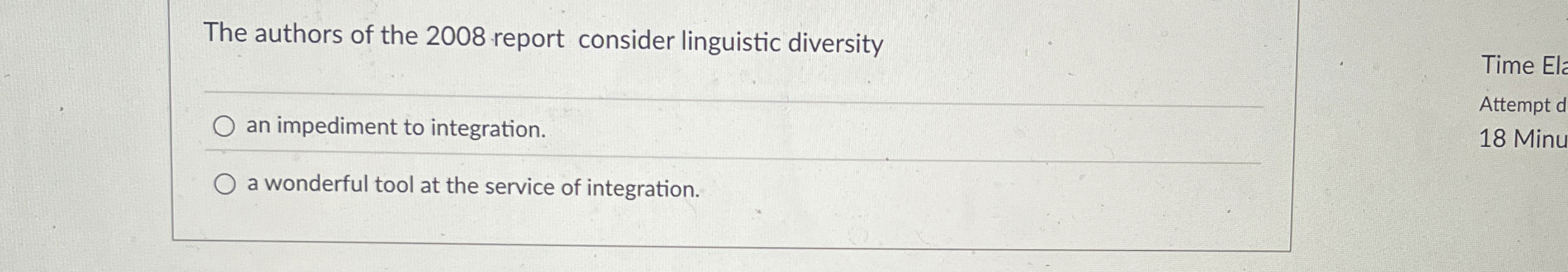 Solved The authors of the 2008 ﻿report consider linguistic | Chegg.com