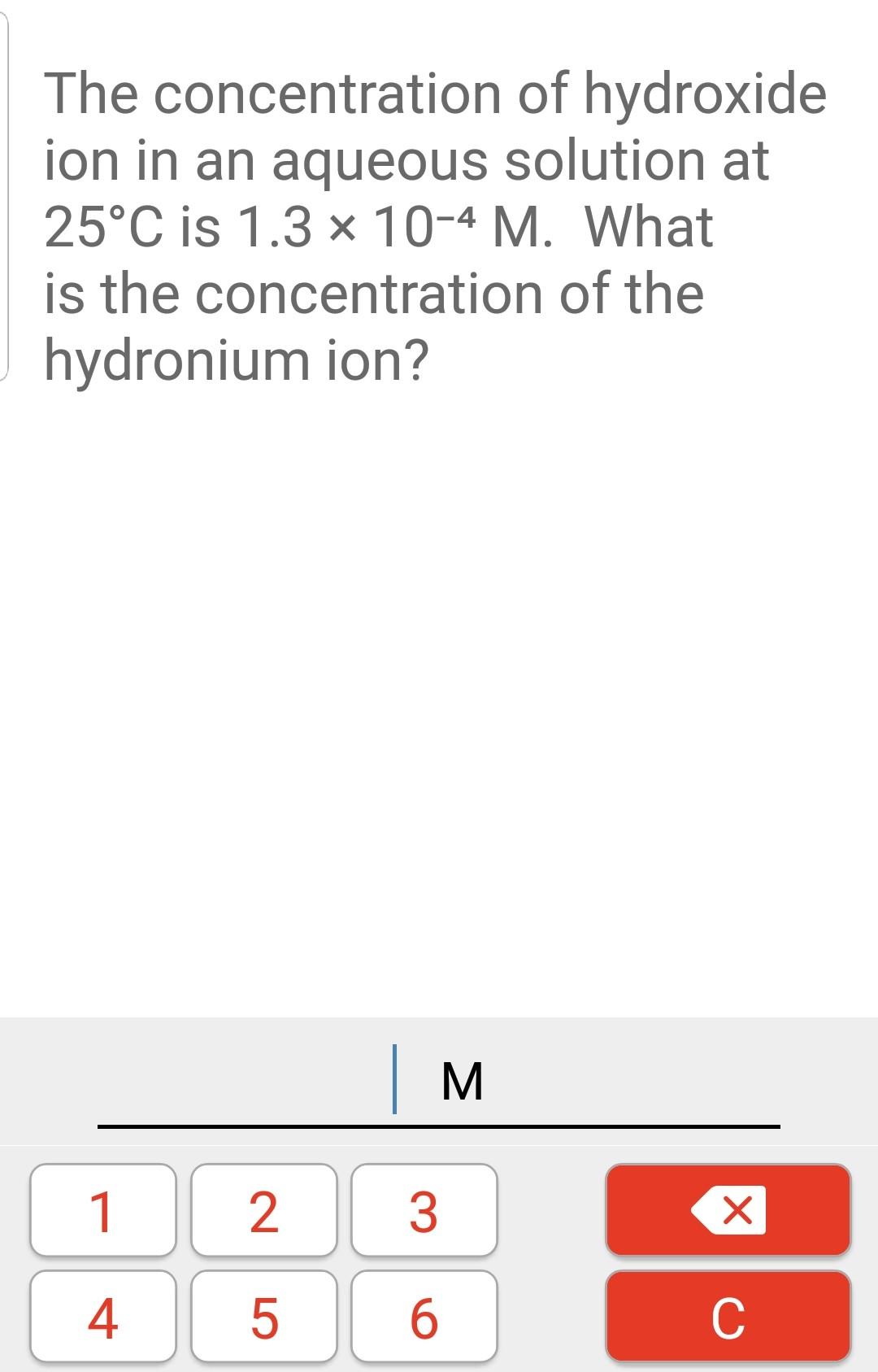 Solved The concentration of hydroxide ion in an aqueous