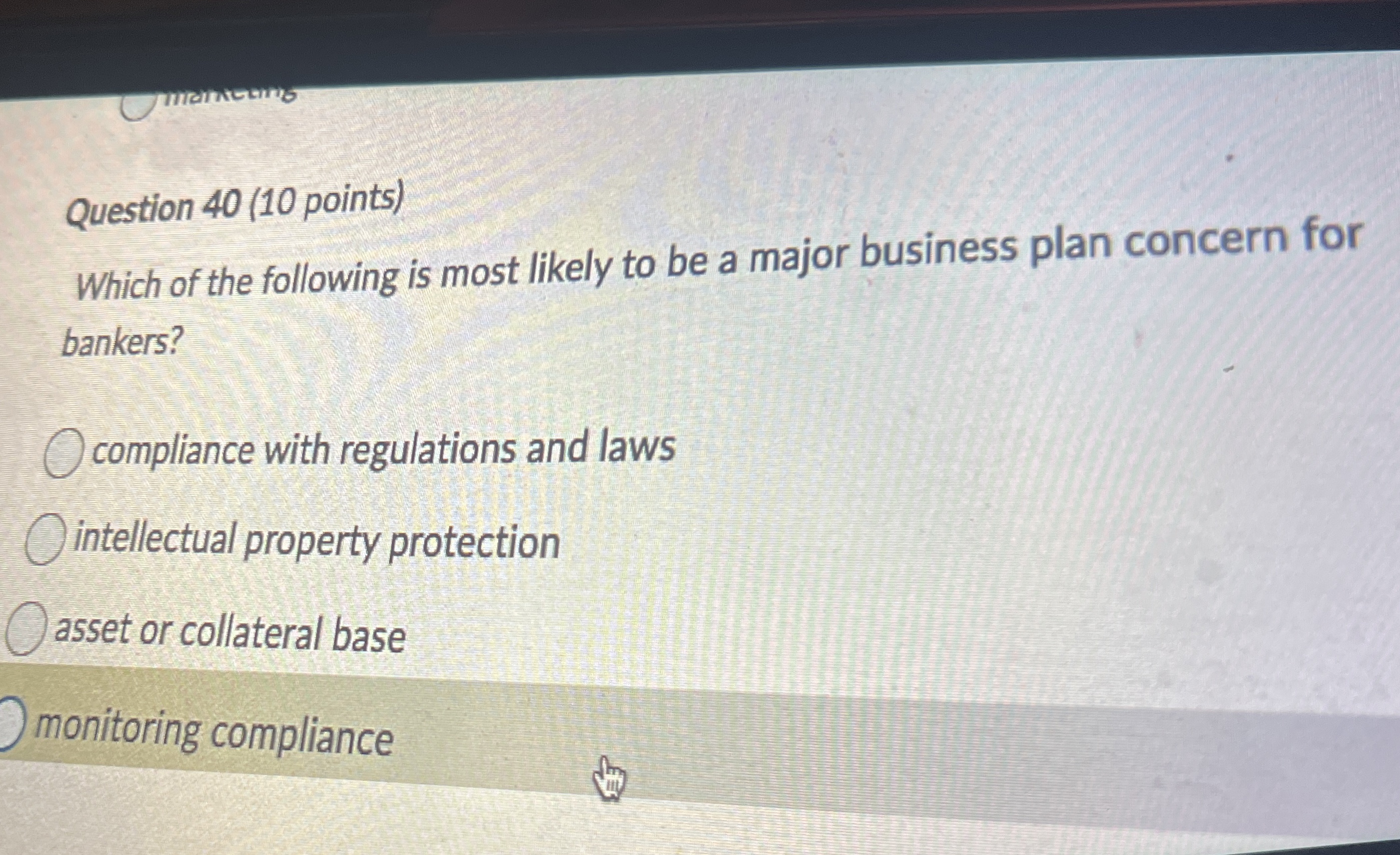 Solved Question 40 (10 ﻿points)Which of the following is