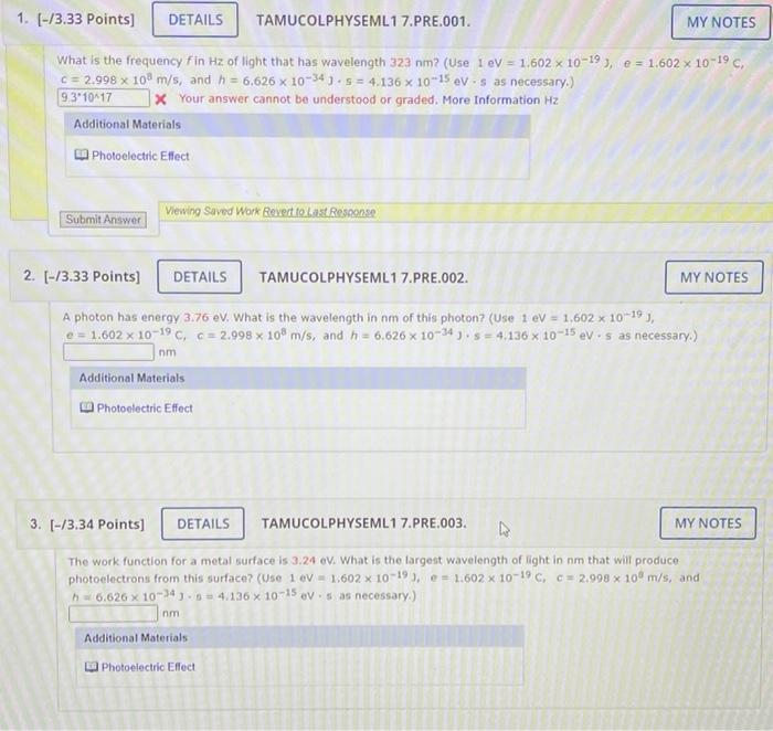 Solved This is one question with three partsSecond time I | Chegg.com