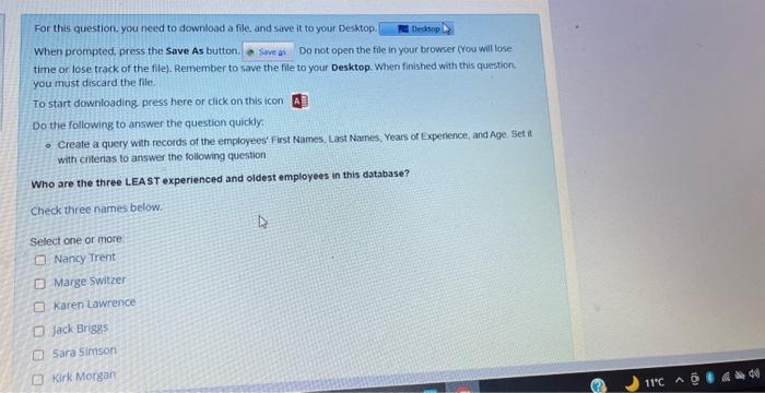 Solved or this question, you need to download a file, and | Chegg.com