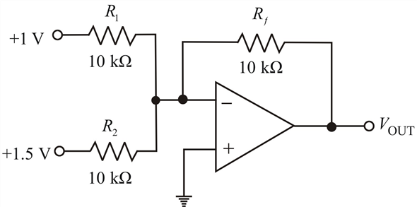 Solved: Determine the output voltage for each circuit in Figure ...