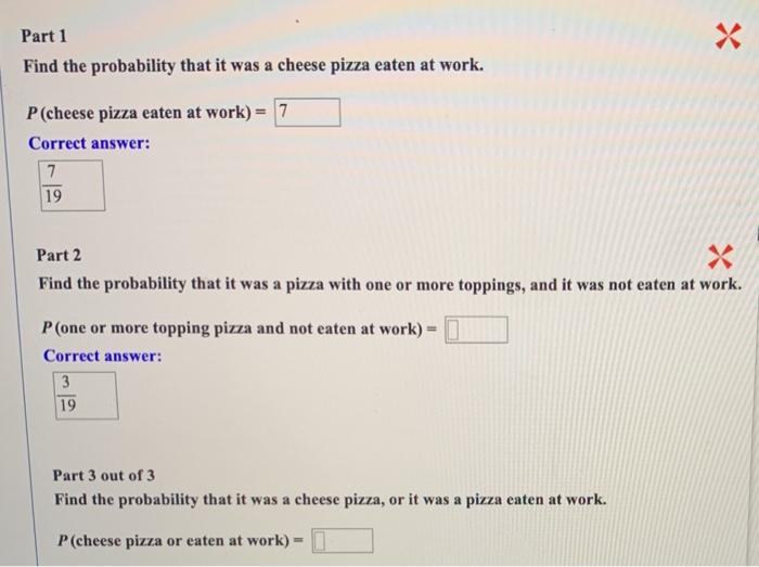 Solved A pizza restaurant sold 21 cheese pizzas and 17