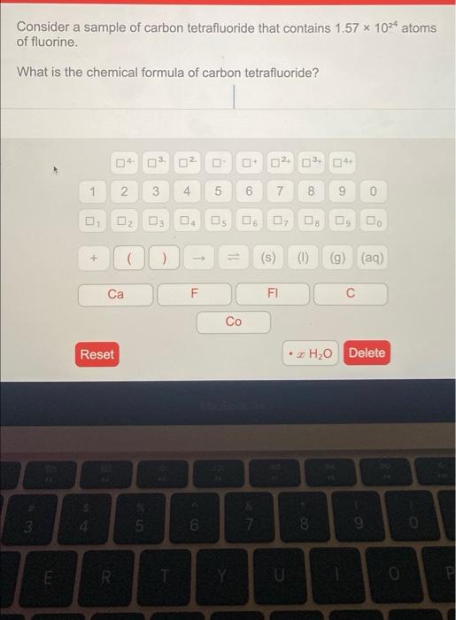 Solved Consider a sample of carbon tetrafluoride that