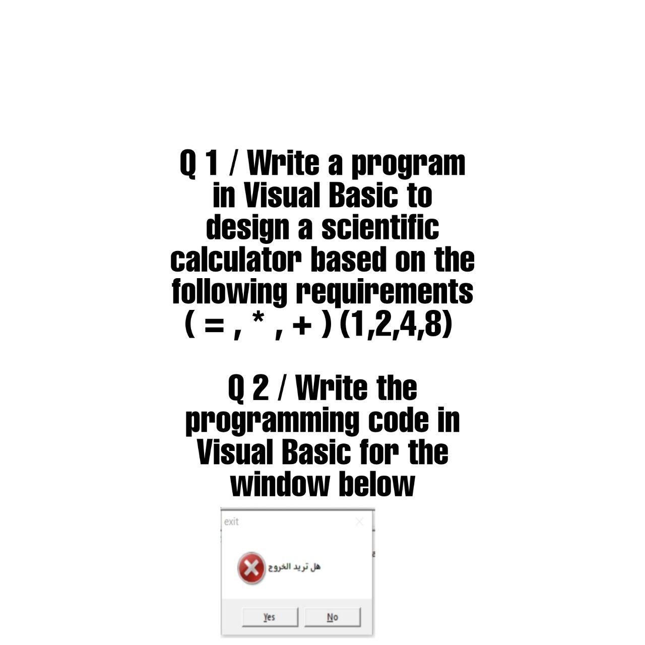 Solved Q 1/ Write A Program In Visual Basic To Design A | Chegg.com