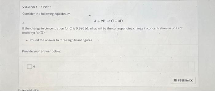 Solved Consider the following equilibrium. A+2B⇌C+3D If the | Chegg.com