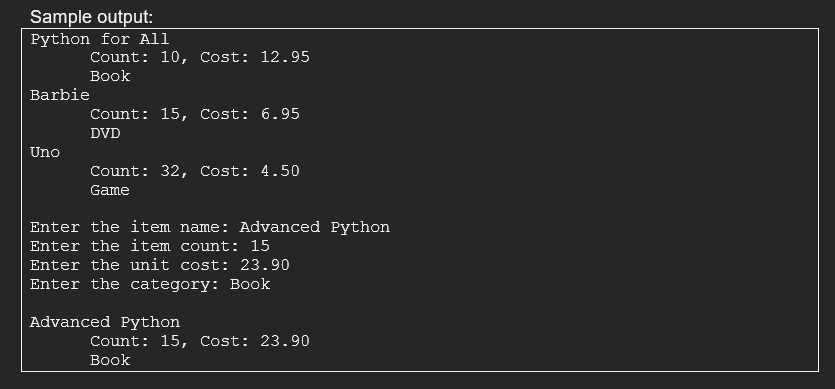 Solved • Create a file named Lab11P1.py. This file will be | Chegg.com
