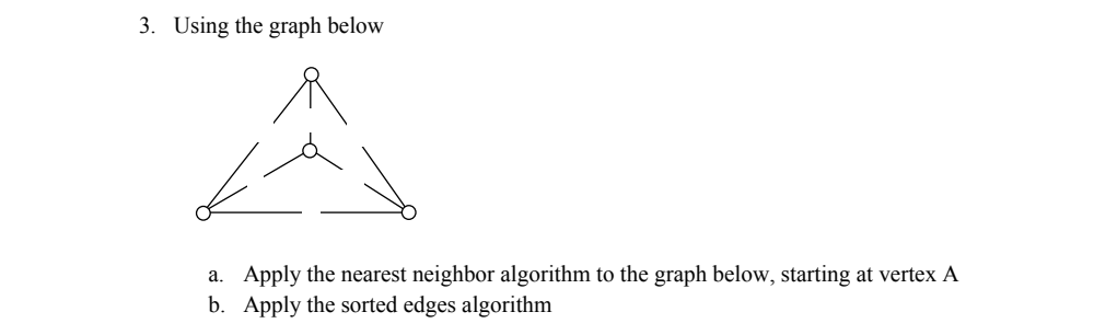 Solved 3. Using the graph below a. Apply the nearest | Chegg.com