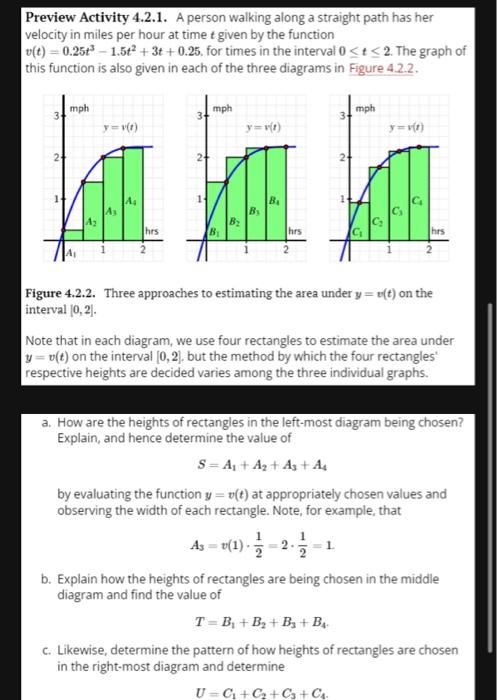 Solved Preview Activity 4.2.1. A person walking along a Chegg