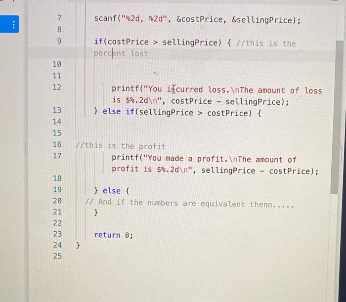 Solved i need help displaying decimals in my code for an | Chegg.com