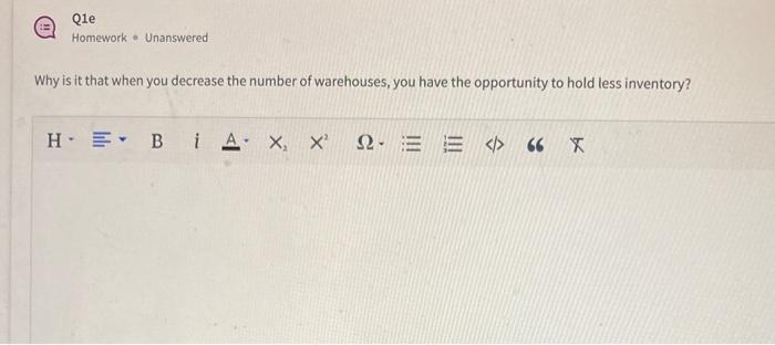 Solved Chapter 9 Homework A current warehouse system has six | Chegg.com