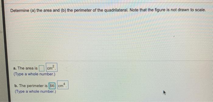 Solved Determine (a) The Area And (b) The Perimeter Of The | Chegg.com