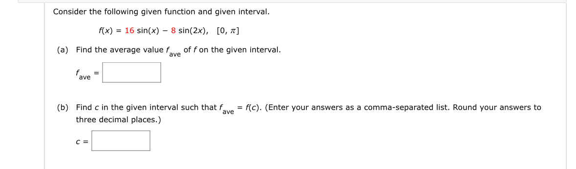 Solved Consider the following given function and given | Chegg.com