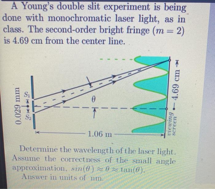 young's double slit experiment answer