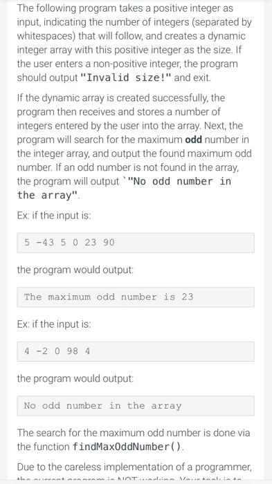 Give me the answer for this code . It will be a C++ | Chegg.com