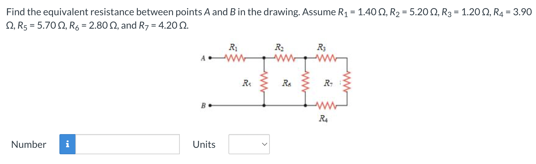 Solved Find the equivalent resistance between points A and B | Chegg.com