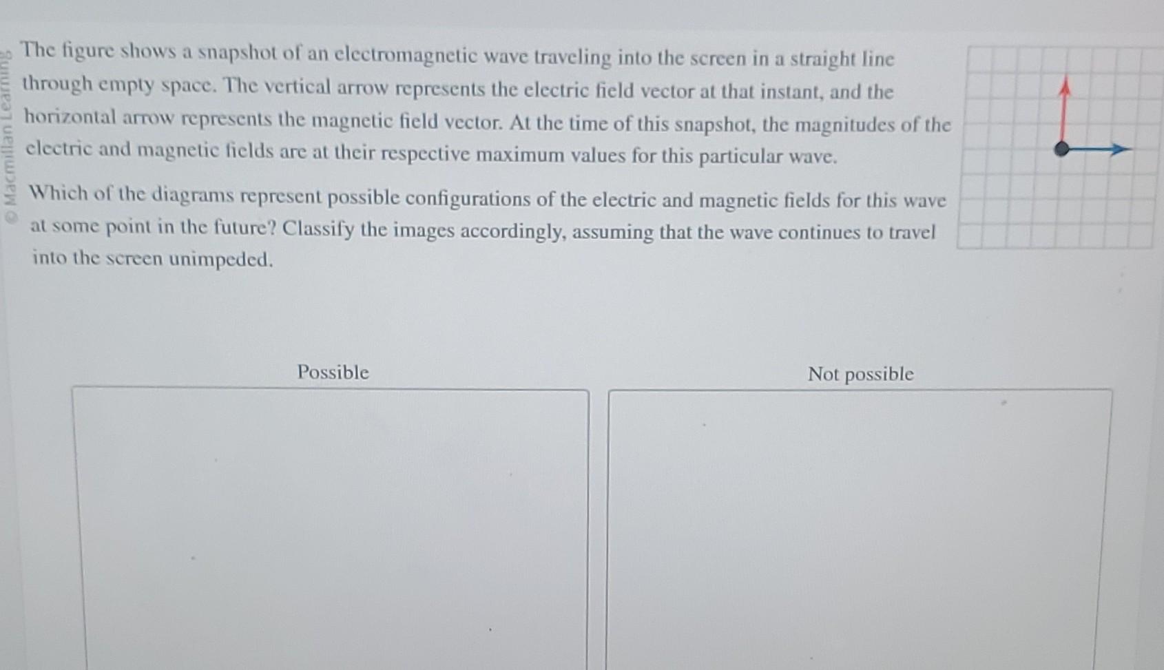 Solved The figure shows a snapshot of an electromagnetic | Chegg.com