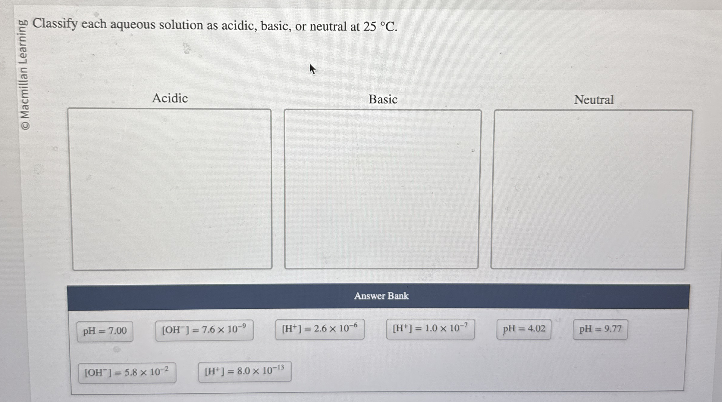 High Quality SOLUTION AcidicBasicNeutralAnswer | Chegg.com