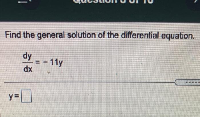 Solved Find the general solution of the differential | Chegg.com