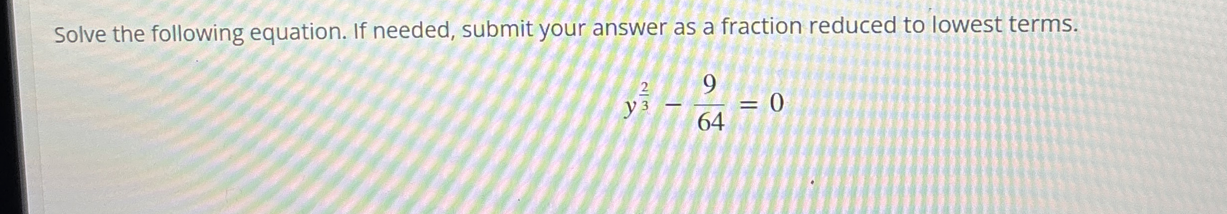 Solve the following equation. If needed, submit your | Chegg.com