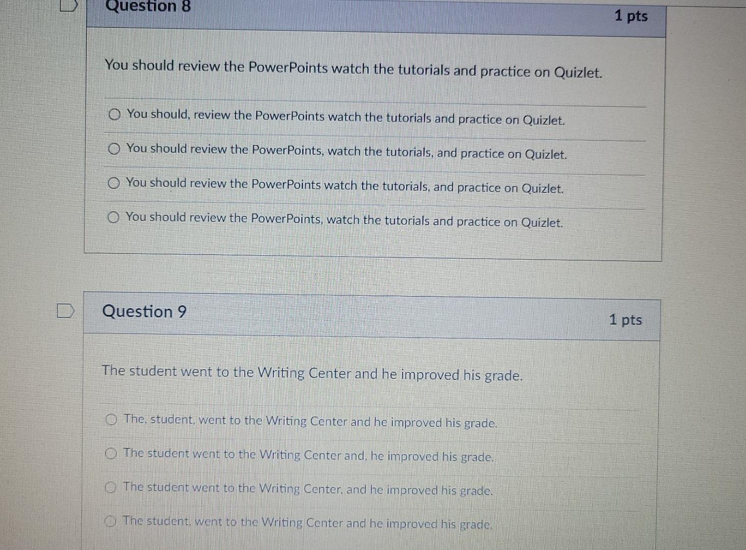 Solved Question 8 1 pts You should review the PowerPoints | Chegg.com