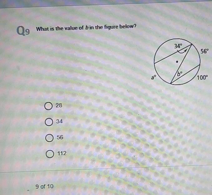 Solved Q1 What is the value of a in the figure below? 34° | Chegg.com