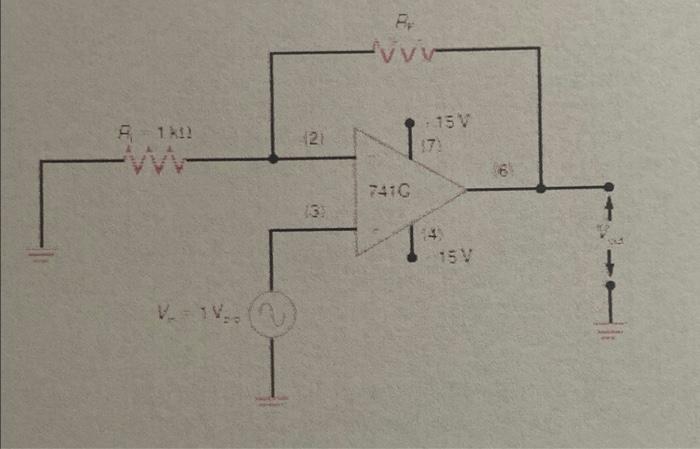 Solved Operational amplifier Lab In this lab you will | Chegg.com