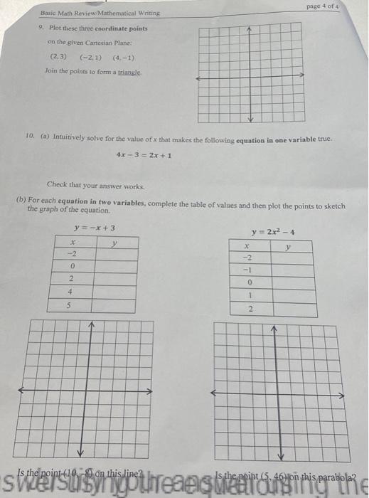 Basic Math Review 