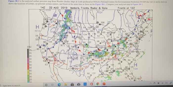 Solved Figure 1B 2 is the analyzed surface pressure map from | Chegg.com