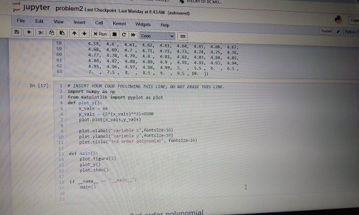 Solved Programming in python I need help with part B.. I | Chegg.com
