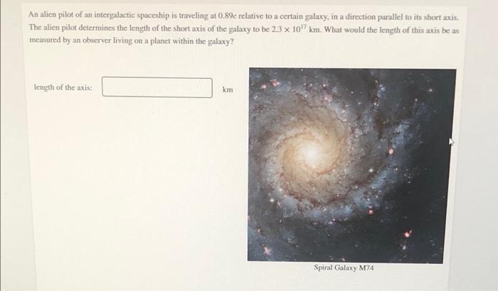 Solved An Alien Pilot Of An Intergalactic Spaceship Is | Chegg.com