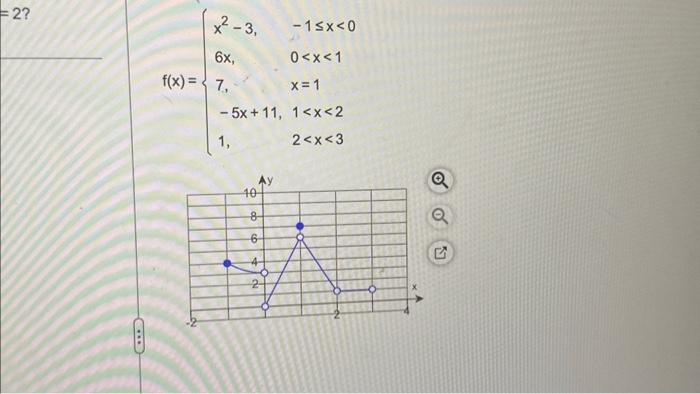 Solved what value should be assigned to f(2) to make the | Chegg.com