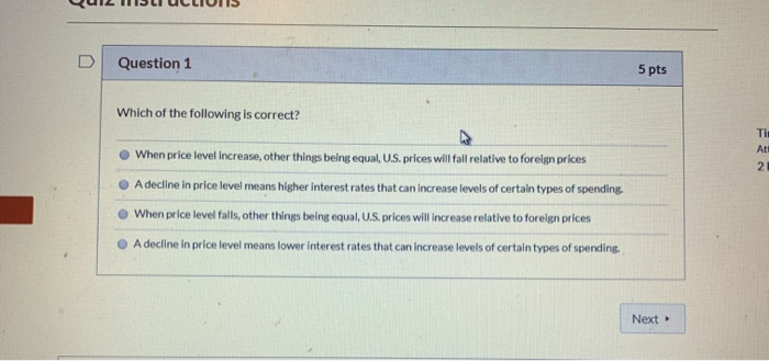 Solved Question 1 5 Pts Which Of The Following Is Correct? | Chegg.com