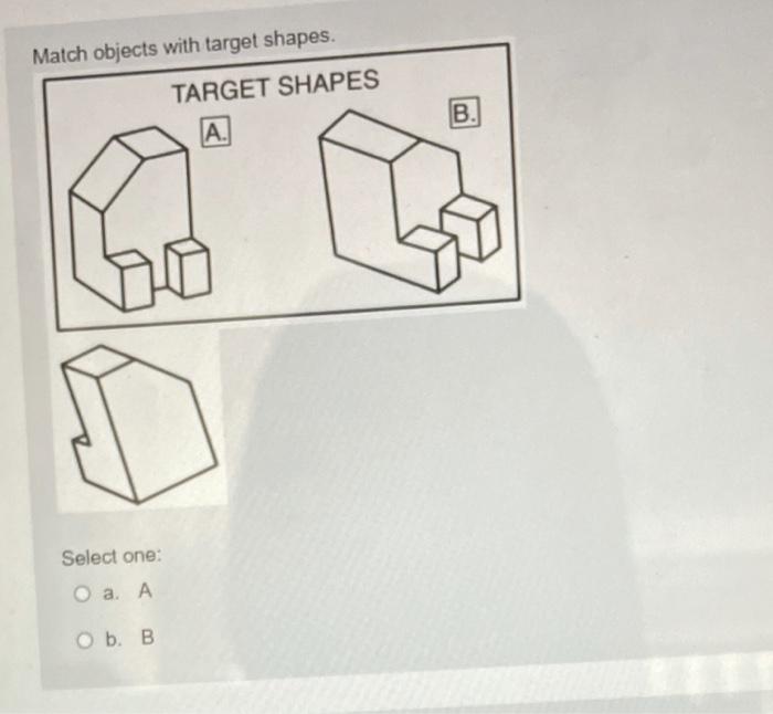 Solved Match objects with target shapes. TARGET SHAPES A. B. | Chegg.com