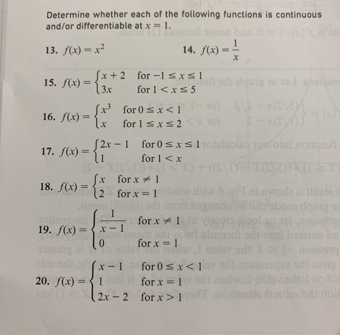 Solved Determine whether each of the following functions is | Chegg.com