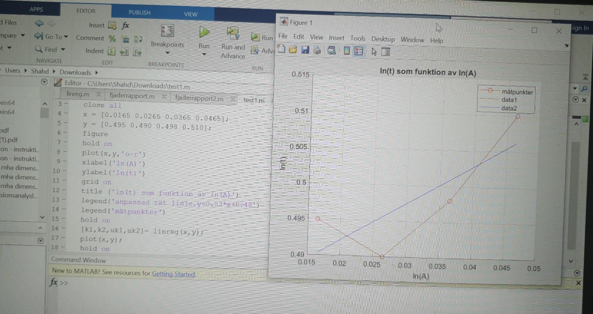 Solved I have created this script in matlab in order to get | Chegg.com