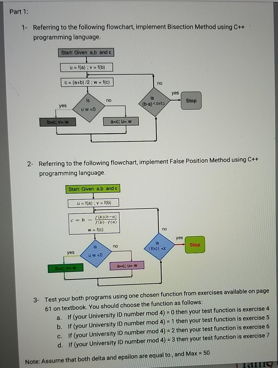Solved Part 1 1 Referring To The Following Flowchart I Chegg Com