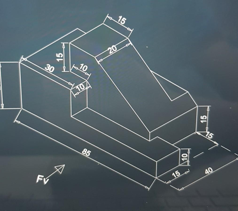 Solved Plese draw all the TV and FV and right side view in a | Chegg.com