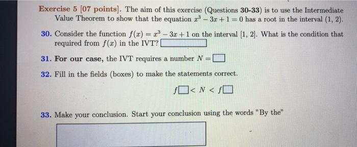 Solved Exercise 5 (07 points). The aim of this exercise | Chegg.com