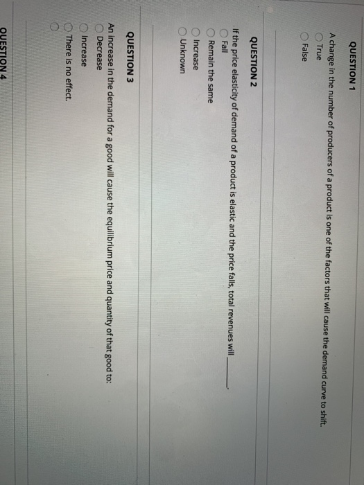 Solved QUESTION 1 A change in the number of producers of a | Chegg.com