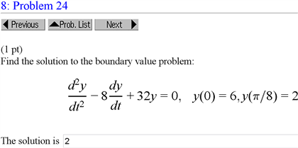 Solved Find the solution to the boundary value problem: d2y | Chegg.com