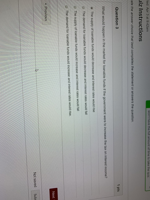 Solved Question 4 1 pts Due to changes in consumer tastes, | Chegg.com