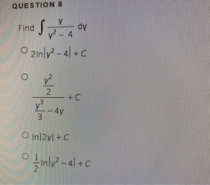 Solved Question 8 V Su Find S Dy V 4 O Zinly 41 C Y Chegg Com