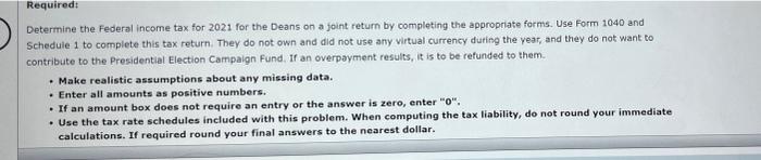 Solved Note: This Problem Is For The 2021 Tax Year. Lance H. | Chegg.com