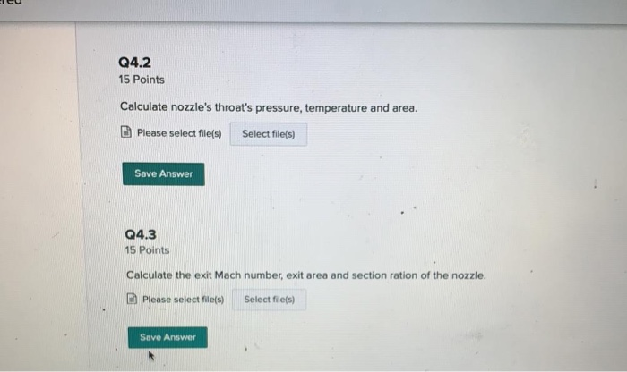 Solved Q4 40 Points A liquid propellant rocket engine | Chegg.com