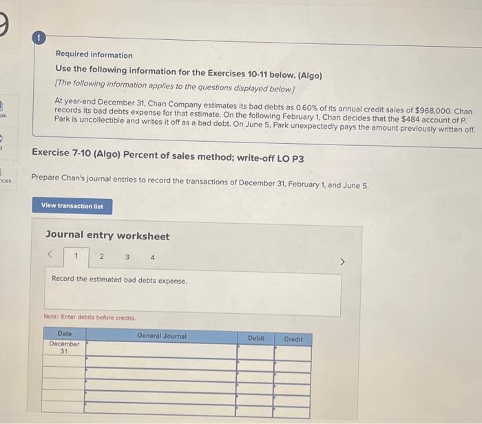 [Solved]: Required information Use the following informatio