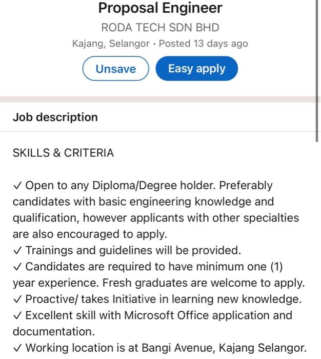 job application letter sample for fresh graduate